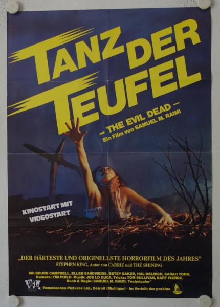 The Evil Dead original release german movie poster